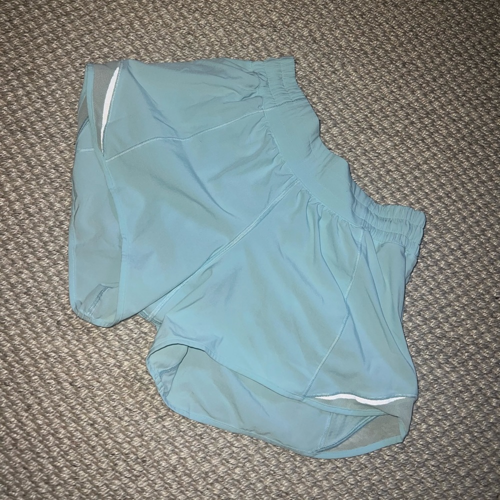 Blue luluelemon hotty hot shorts